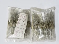 (100) RCD Comp 1/4W 5% Carbon Film Resistors (.25 watt) CF25, 1.1K thru 91K Ohm