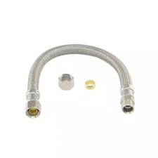 3/8 In. Compression X 3/8 In. Compression X 12 In. Braided Polymer Faucet Supply