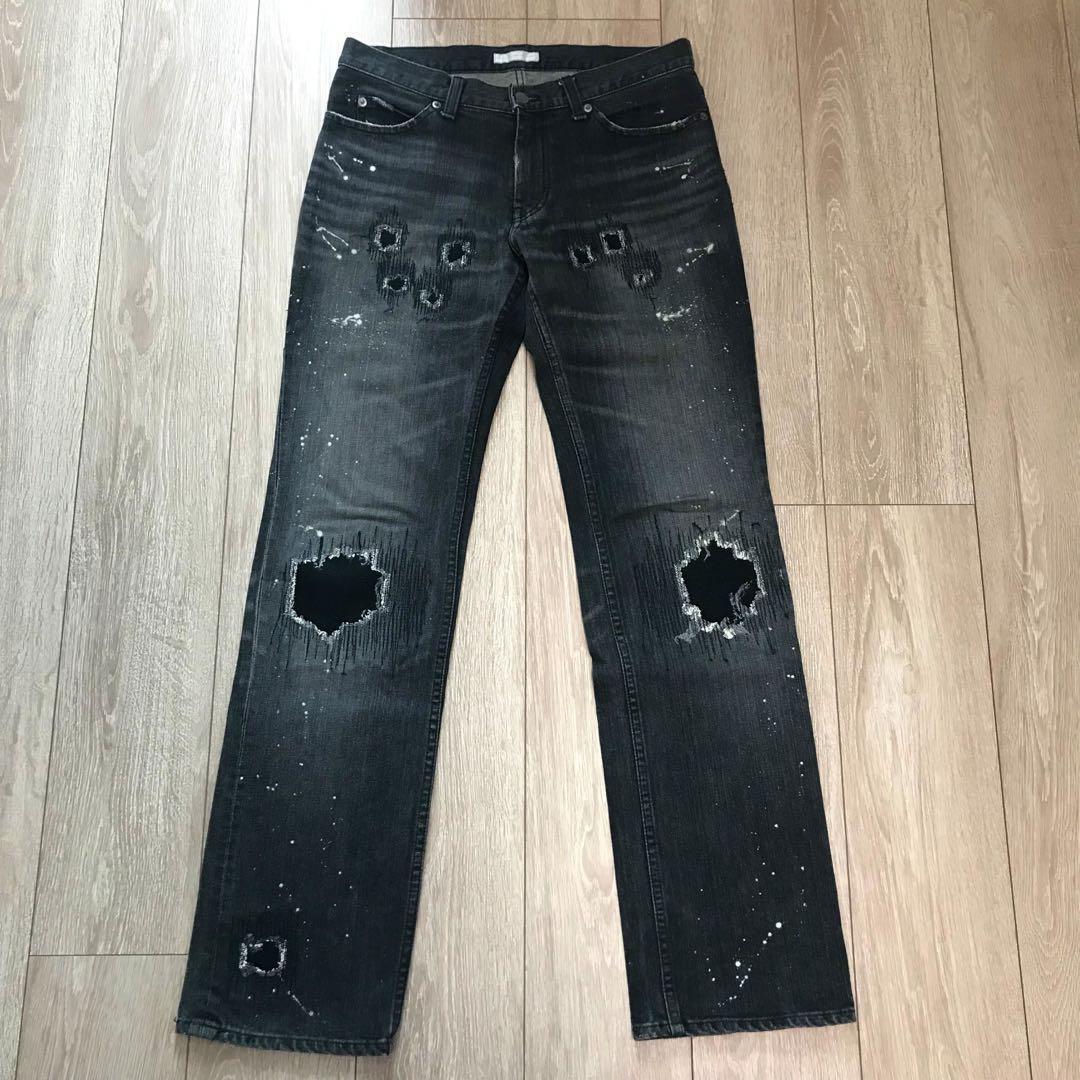 Number Nine 01Aw Original Grunge Denim size 1 W32 Vintage Number Nine 01Aw Original Grunge Denim size 1 W32 Vintage