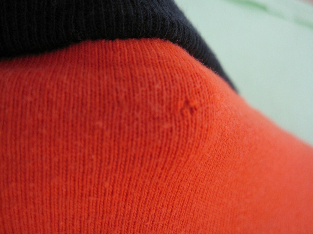 Maillot Le Coq Sportif Vintage Orange – Années 70, Coton Made In France, Taille S