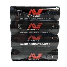 Minelab 4 AA Rechargeable Metal Detector Batteries 2450mAH