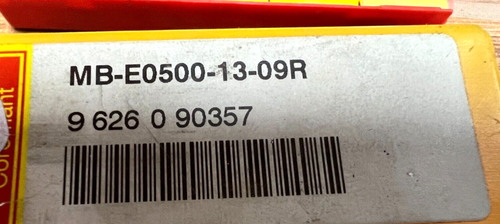 SANDVIK COROCUT MB HARTMETALL WENDESCHNEIDWERKZEUG MB-E0500-13-09R + WENDEPLATTEN - Bild 5 von 7