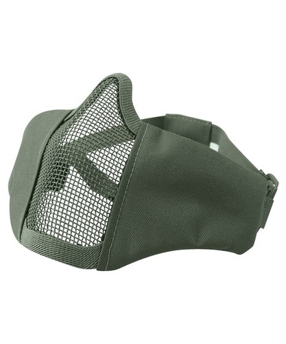 AIRSOFT RECON FACE MASK TACTICAL STEEL GRID MESH PROTECTIVE SAFETY GEAR PADDED - Picture 6 of 6