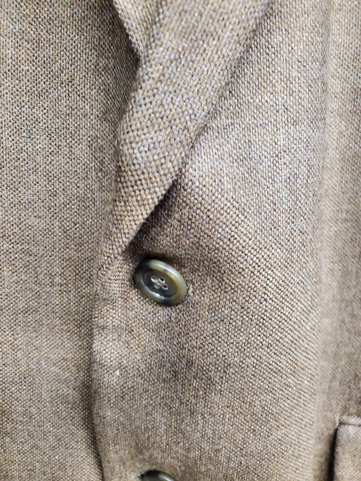 Abrigo Deportivo JOS A BANK Para Hombres 46 Caqui Tostado Bambú Lúpulo Lana Blazer Chaqueta 46 R Foto 3 de 4