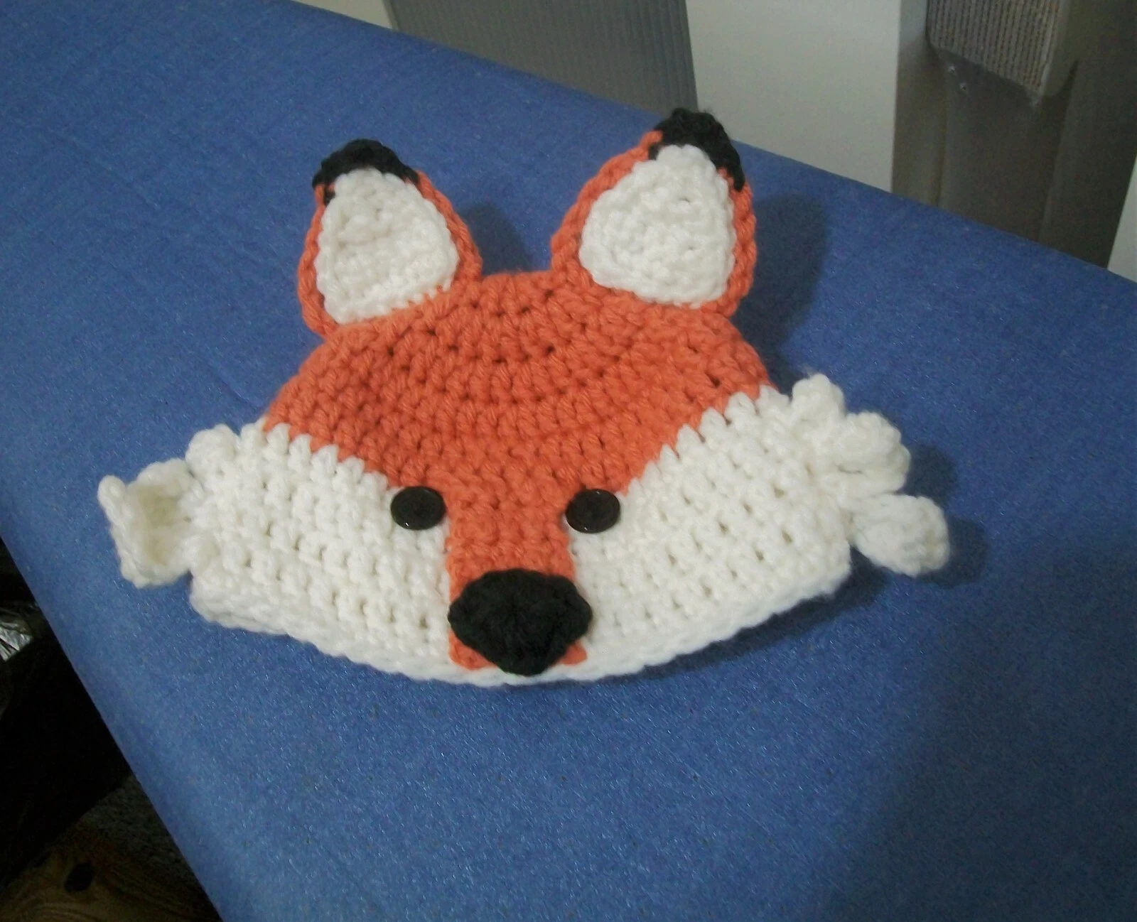 Baby Fox Hat Hand crocheted NB to 3M