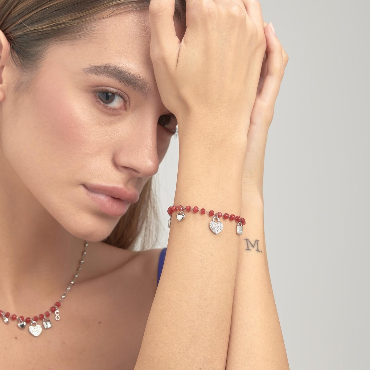 Bracciale Donna Brosway Chakra In Acciaio E Cristalli Swarovski Con Piastrina - Modello BHK138