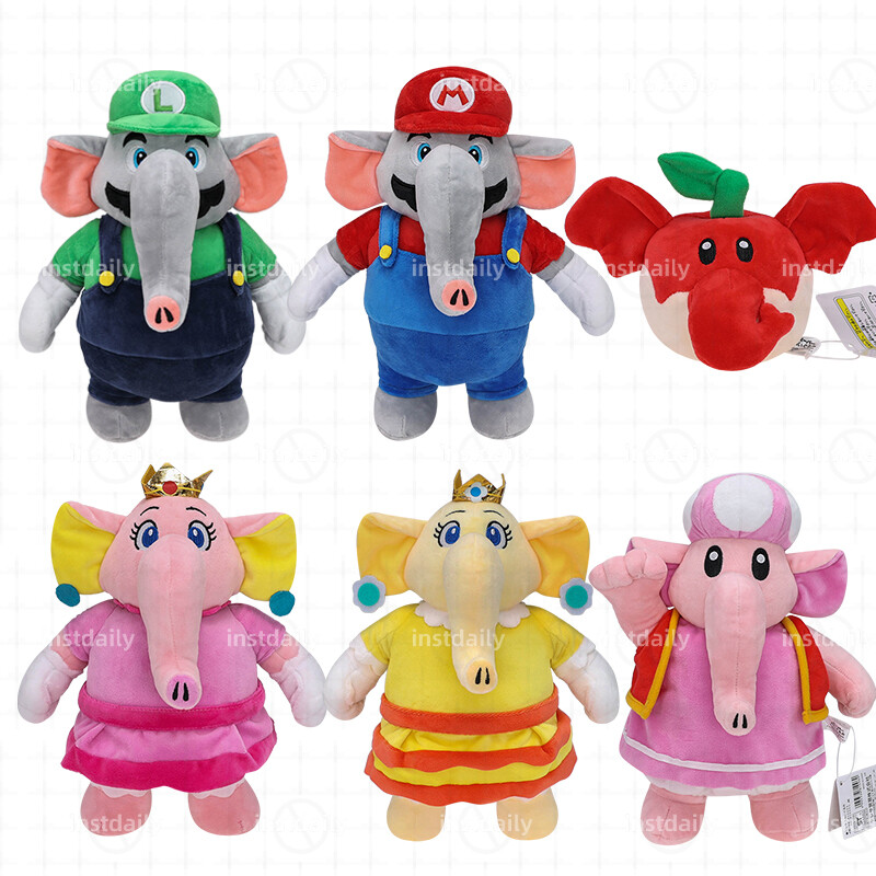 1/6PCS Super Mario Bros Wonder Plush Elephant Series Stuffed