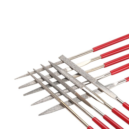 10pc Diamond Needle File Set DIY Wood Rasp Jewelry Polishing Carving Cutter Tool - Picture 4 of 9
