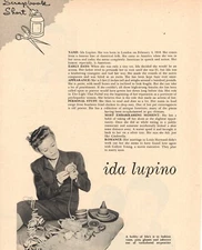 Ida Lupino Magazine Photo Clipping 1 Page V9687