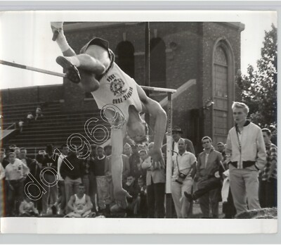 Glenn Lewis High School Decathlon Champion High Jump 1956 PRESS PHOTO