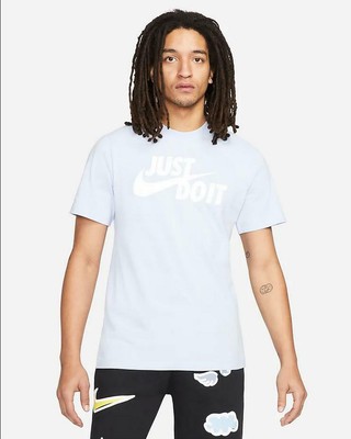Nike Sportswear Just Do It T-Shirt, Herren - 548 (Light Marine/White)