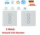 2x Vorhang Schalter WIFI Wandschalter Wlan Touch Rolloschalter Alexa mit timer