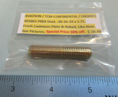 Special Price TCM Continental 401861 P003 STUD .38-16-24 x 1.75 ...