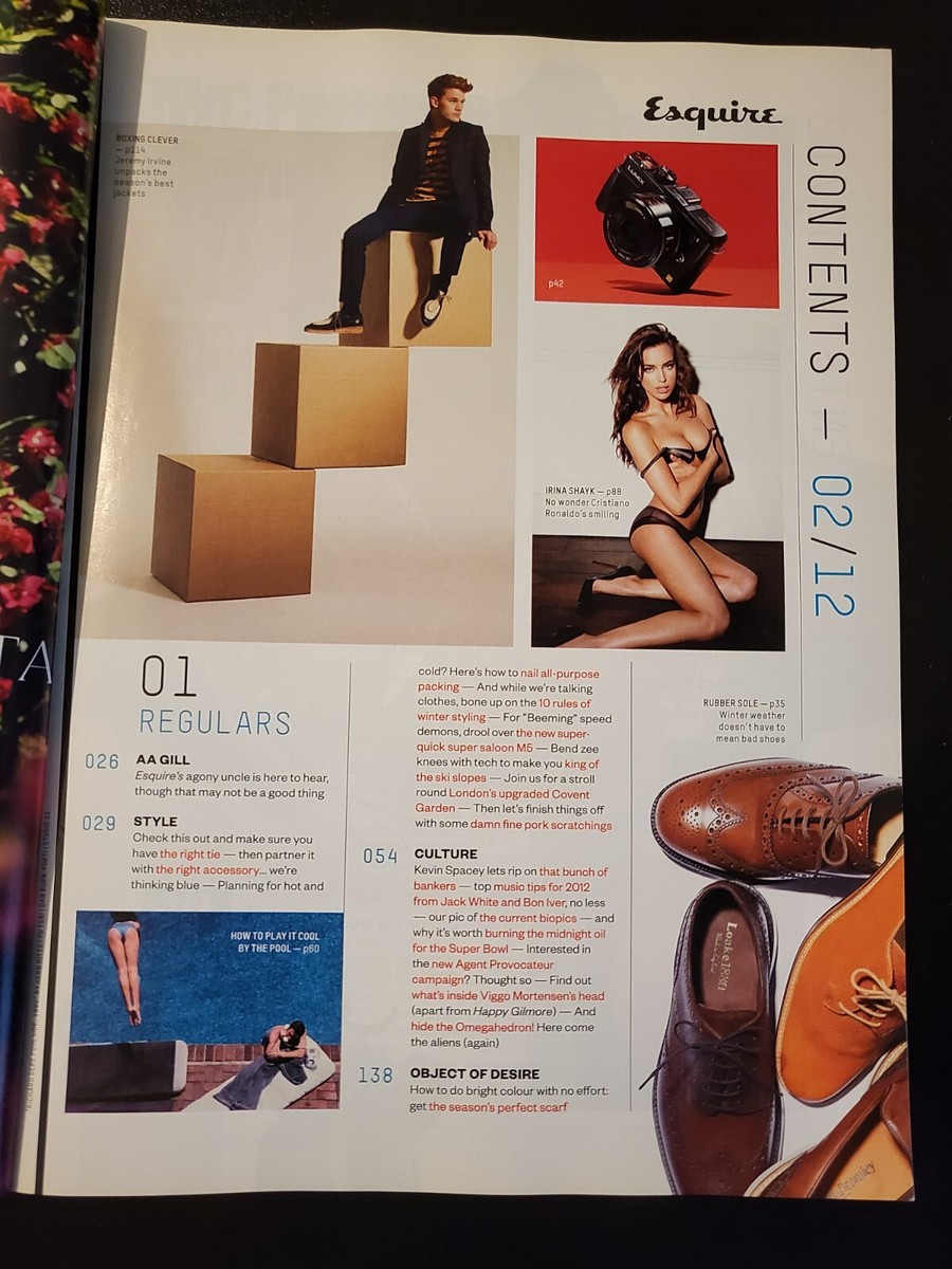 Esquire uk February 2012 Irina　Syek Model Irina Shayk is photographed for Esquire UK on October
