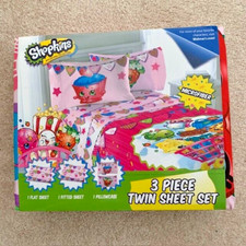 Shopkins 3 Piece Twin Sheet Set - Brand New in Package