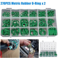 540pc Pieces O-Ring Rubber Assortment Kit Set with Holder Case SAE and Metric