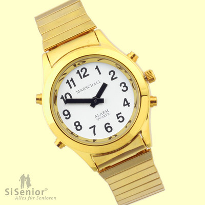 Sprechende Uhr Damen Armbanduhr Sprachausgabe Blindenuhr mit