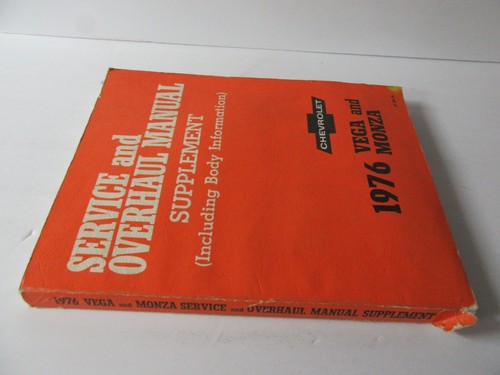 1976 Chevrolet Vega Monza Manual Service Overhaul Supplement Original GM Shop - Bild 3 von 5