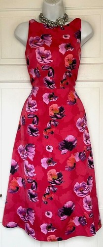 BANANA REPUBLIK FLOAL PRINT MIDI PARTY DRESS SIZE 4 PETITES new with tags uk12 - Picture 3 of 8