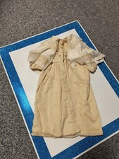 Antique Vintage Ivory Baby's Christening Baptism Jacket W Lace Shawl Collar.