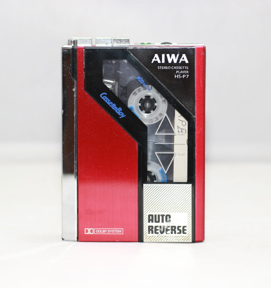 Ultra Rare Aiwa HS-P7 (RED) Back to the Future Walkman (HS Ultra Rare Aiwa HS-P7 (RED) Back to the Future Walkman (HS