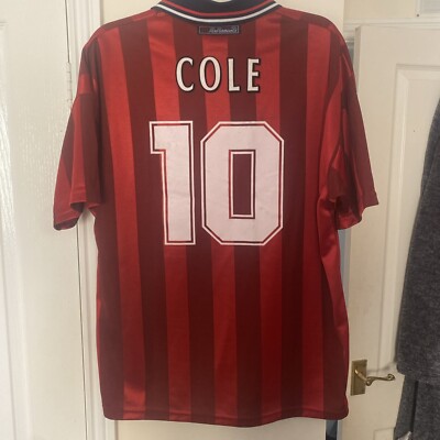 England World Cup 98 Away Shirt Andy Cole Shirt #10 Umbro Size
