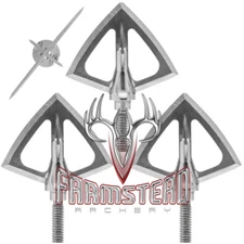 SIK Broadheads F4CB Solid 3pk 4 Blade 100 grain 1.35" Cut Dia #30367