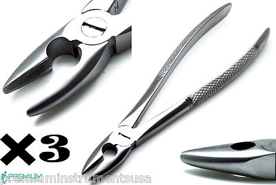 3 Pcs Mead Forceps MD1 Dental Extracting Upper Incisor Teeth Surgical Instrument