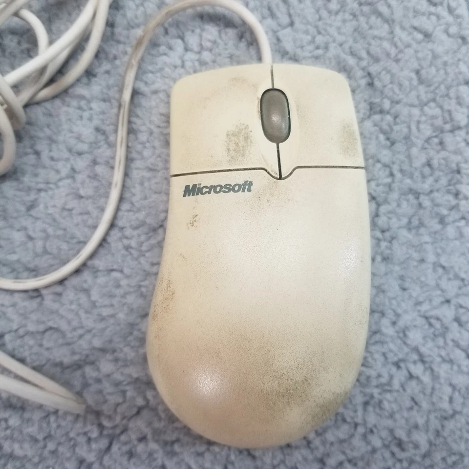 Vintage Microsoft Intellimouse 1.1A PS/2 Compatible 92658 Computer Hardware - Image 2 of 4