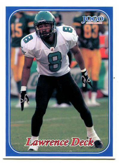 2003 Jogo CFL Lawrence Deck Card #77 Saskatchewan Roughriders