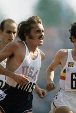 Olympics, USA Steve Prefontaine in action during Men's 5000M - 1972 Old Photo 1