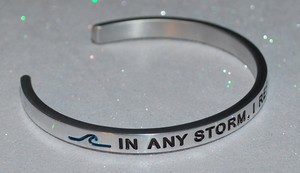 Details About In Any Storm I Refuse To Sink Handmade Polished Bracelet