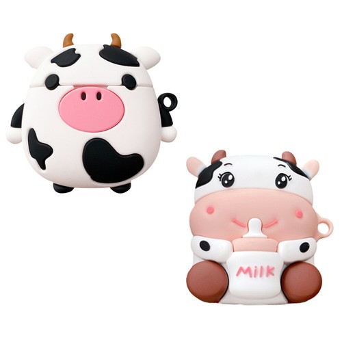 2 Pcs Cow Headphone Case Wireless Earpieces Silicone Earbuds Cover - 第 2/12 張圖片