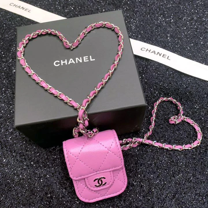 CHANEL airpods case matelasse 2021 pink purple #31