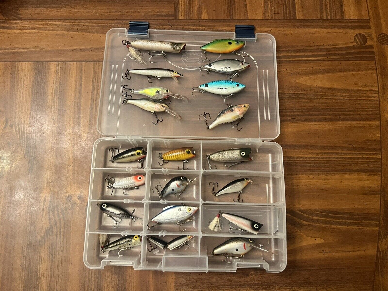 TACKLE LOT 20 BASS CRANKBAIT LURES TOPWATER RATTLE TRAP Freshwater Fishing