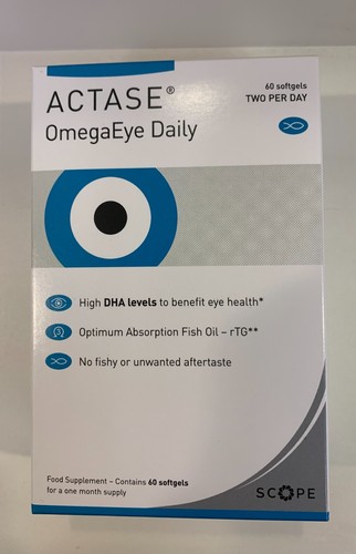 3 x ACTASE Optase Omega Vision PACK cápsulas blandas protegen suplemento para los ojos ARMD 90 días - Imagen 3 de 9