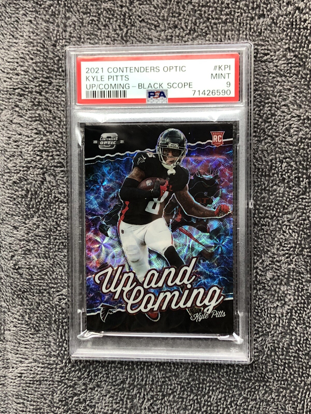 Kyle Pitts Panini Contenders Optic Up and Coming #KPI Black Scope