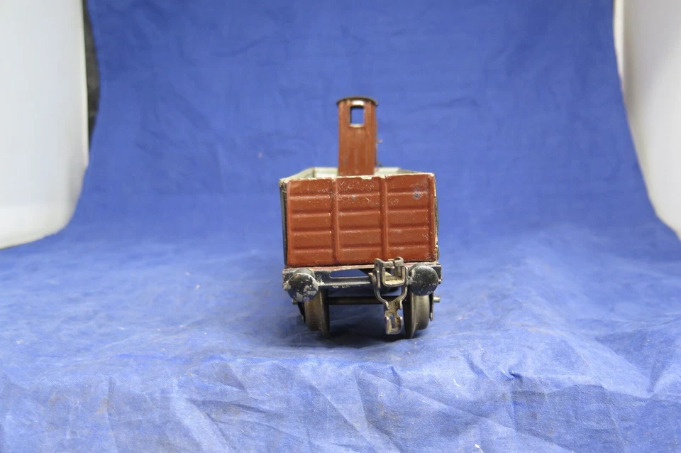 "BLACK FRIDAY SPECIAL" MARKLIN Prewar GA 1 Gondola with Guard Shack. Nice!  CT - Image 3 of 4