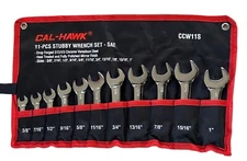 11 pc Combination Stubby Wrench Set - SAE