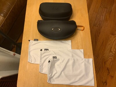 Oakley White Sunglasses Case with Black Pouch Oakley White Pouch And Box Sunglasses Case (Authentic) | eBay main image 4