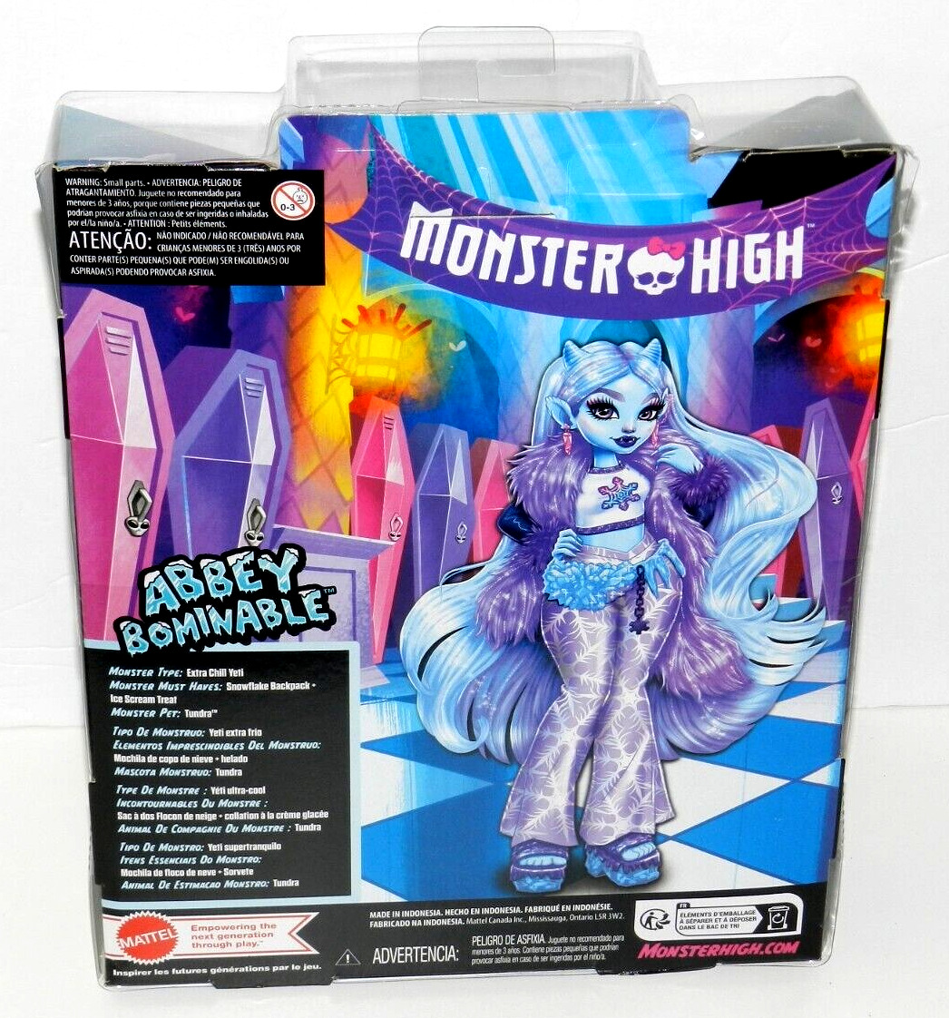 Boneca Abbey Bominable Monster High G3 Básica Importada - R$ 549,9