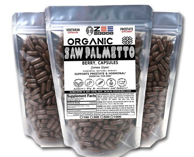 #ad #ad Organic Saw Palmetto Berry Capsules 1200mg Pure Natural Saw Palmetto Berry $157.45