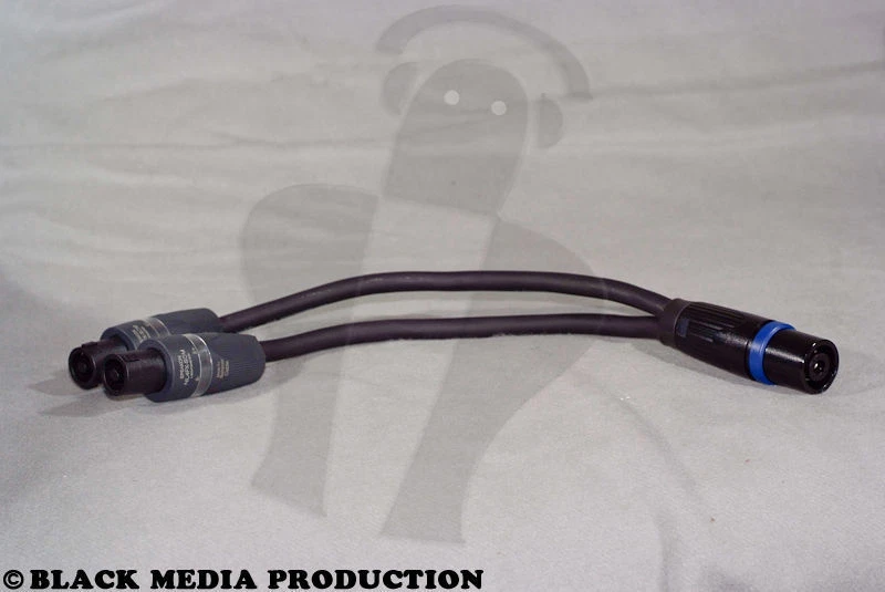 Altavoz Adaptador Y / Split SC-Meridian SP240 | Speakon NL4 -> 2x NL2 1m