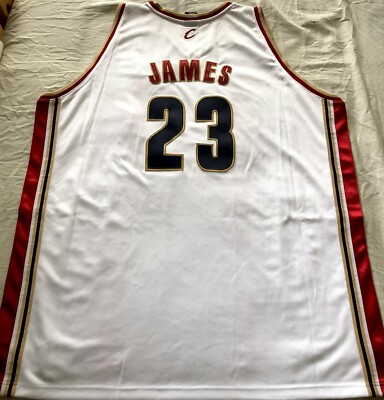LeBron James Cavaliers authentic Adidas 2003 2004 ROOKIE white