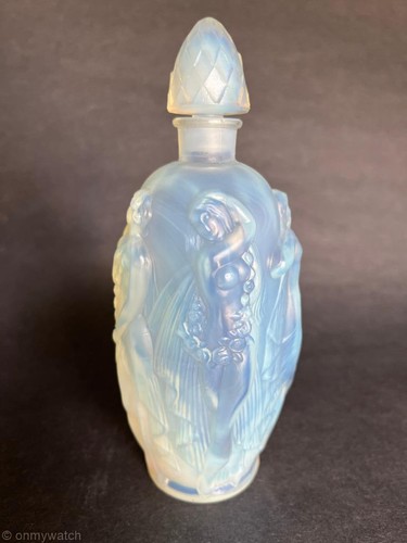 SABINO Vintage SiGNED Opalescent Glass Parfum Flakon FRANCE Gaite Nude Nymphe PARIS - Bild 1 von 24