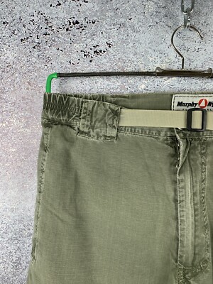 MURPHY & NYE VINTAGE 90's CARGO MULTIPOCKET MEN'S PANTS Y2K KHAKI