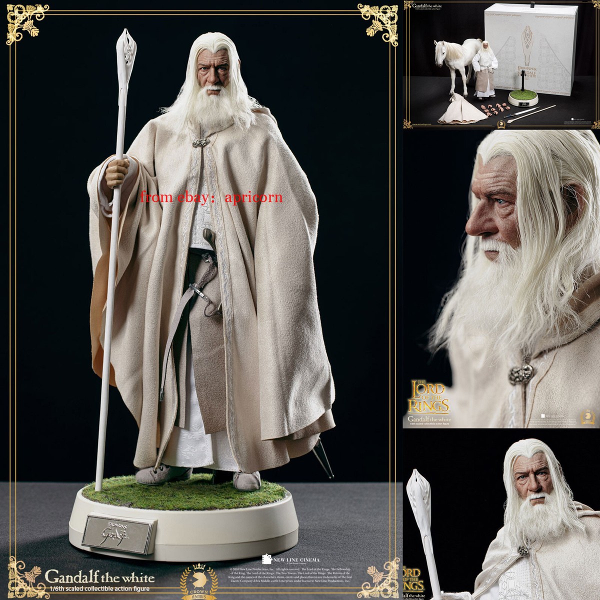 ASMUS TOYS アスモストイズ  ロード・オブ・ザ・リング 1/6 COLLECTIBLE ACTION FIGURE GANDALF THE WHITE ガンダルフ アクション フィギュア Asmus Toys The Lord of the Rings Gandalf The White with War