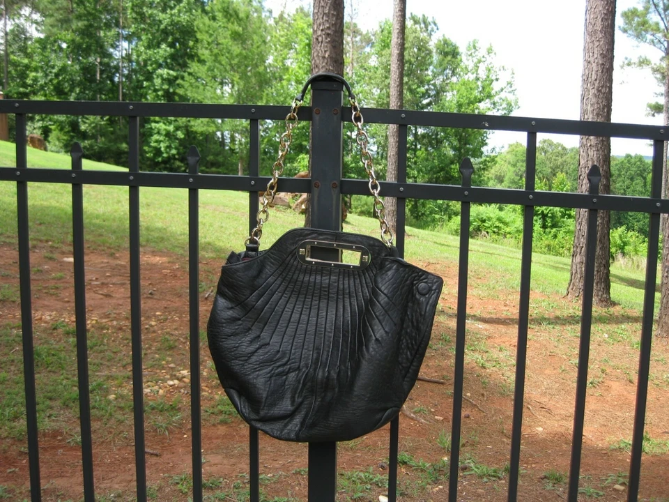 BCBG Max Azria большой масло мягкий черный кожаный Hobo сумка сумочка. MRSP $525 - Изображение 4 из 4