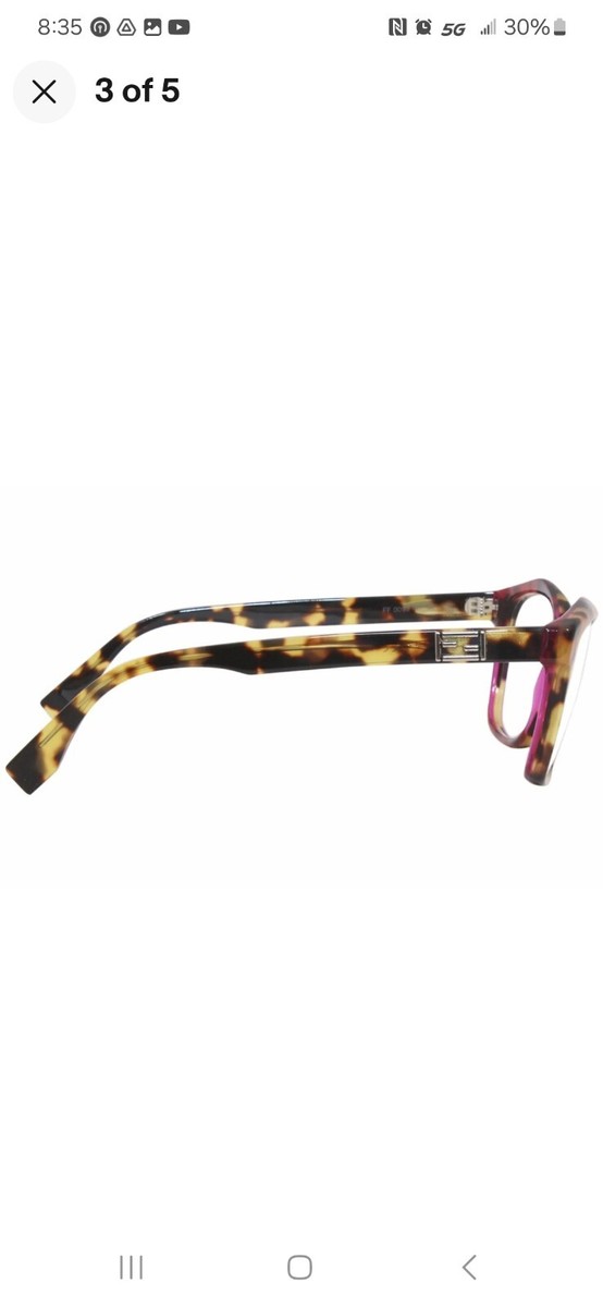 FENDI フェンディ FF0093/F D4Y Eyeglass Frames Havana Fendi FF0093 D4Y Eyeglasses Frame Women's Havana Full Rim