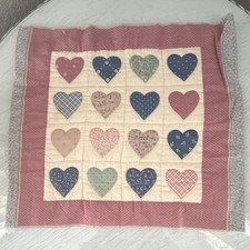 Vintage hearts patchwork 12 x 12 appliqu quilt block